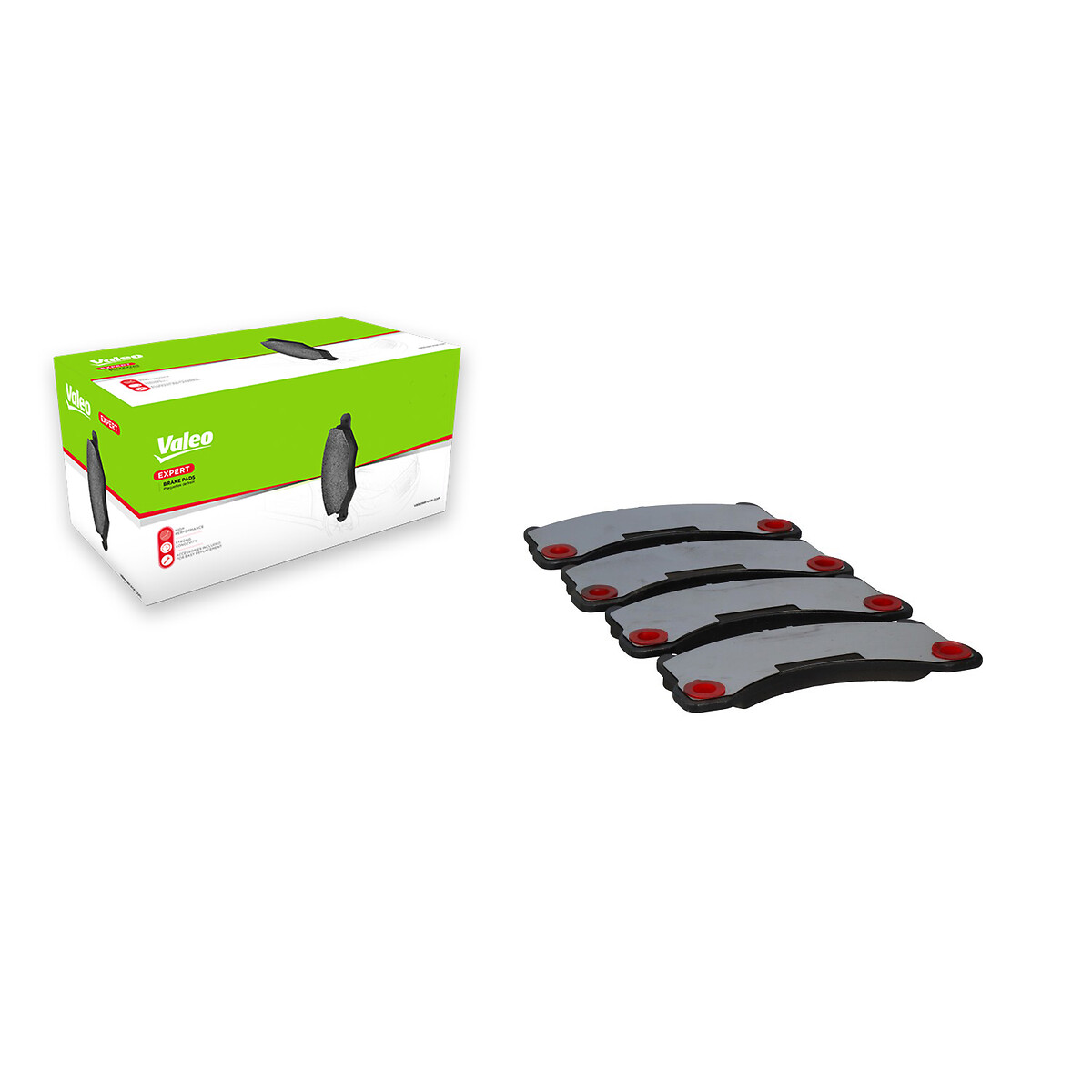 Jeu de 4 plaquettes de frein VALEO ref. 302296A